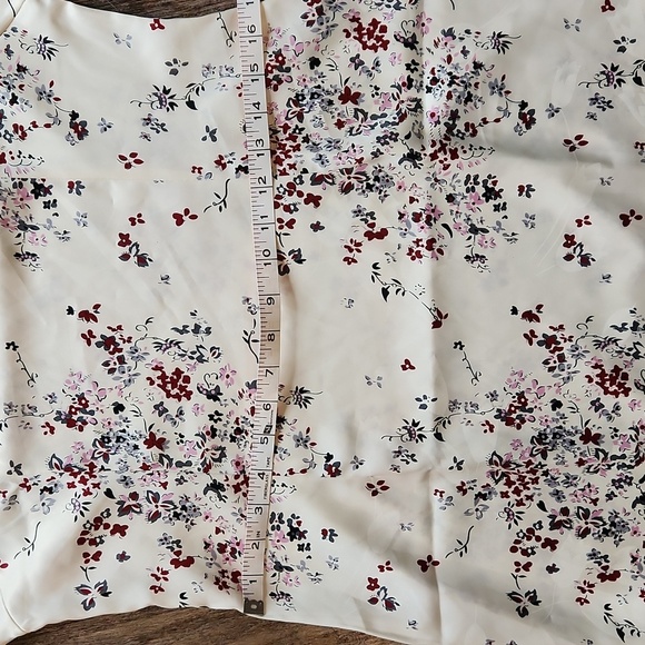 Jin Hon Asian Floral Sleeveless Silk Dress White and Red Xxl - Picture 7 of 8